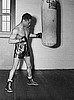Henry Armstrong Hitting Heavy Bag