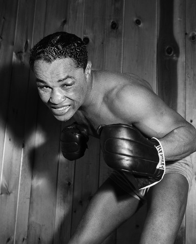 Henry Armstrong in Fighting Pose