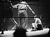 Boxer Barney Ross Having Trouble in Ring